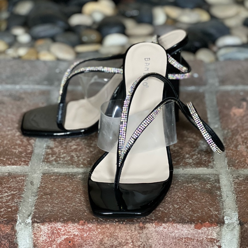 Bamboo Dreaming Rhinestone Strappy Sandals